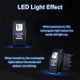 Kubota RTV / RTV-X / Sidekick Lighted Whip Illuminated Marine Rocker Switch 12V by Kemimoto
